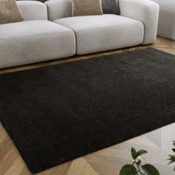 Kurzflorteppich Anthrazit 