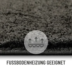 Kurzflorteppich Anthrazit