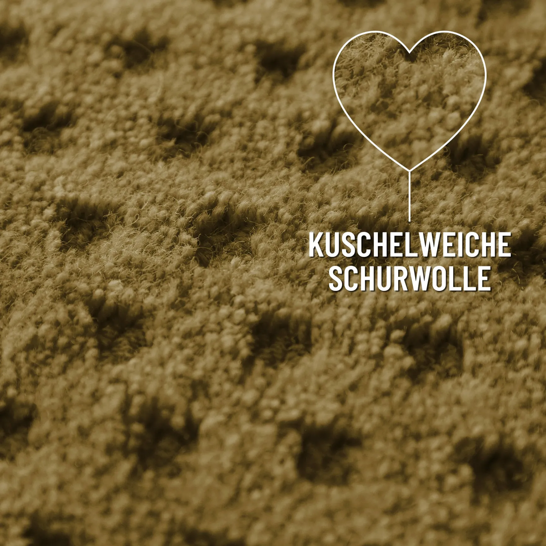 Kurzflor Teppich aus Schurwolle Blass Grün "Castello THREE" WECONhome