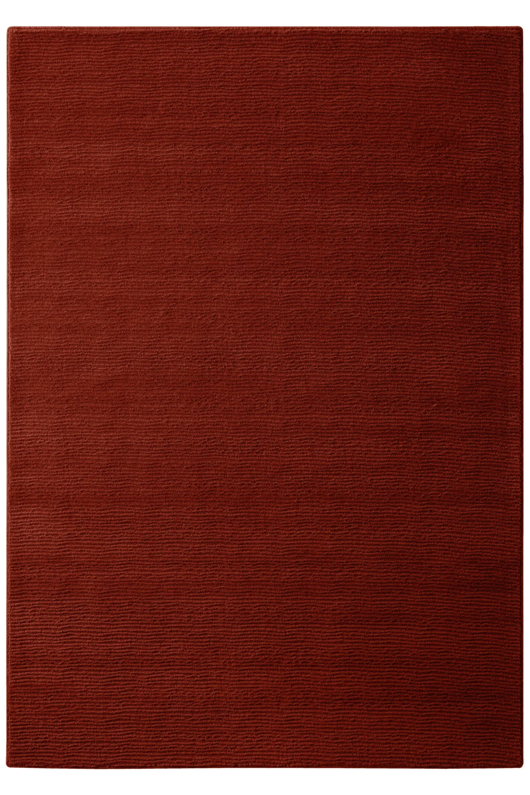 Kurzflor Teppich aus Schurwolle Purpur Rot "Castello ONE" WECONhome