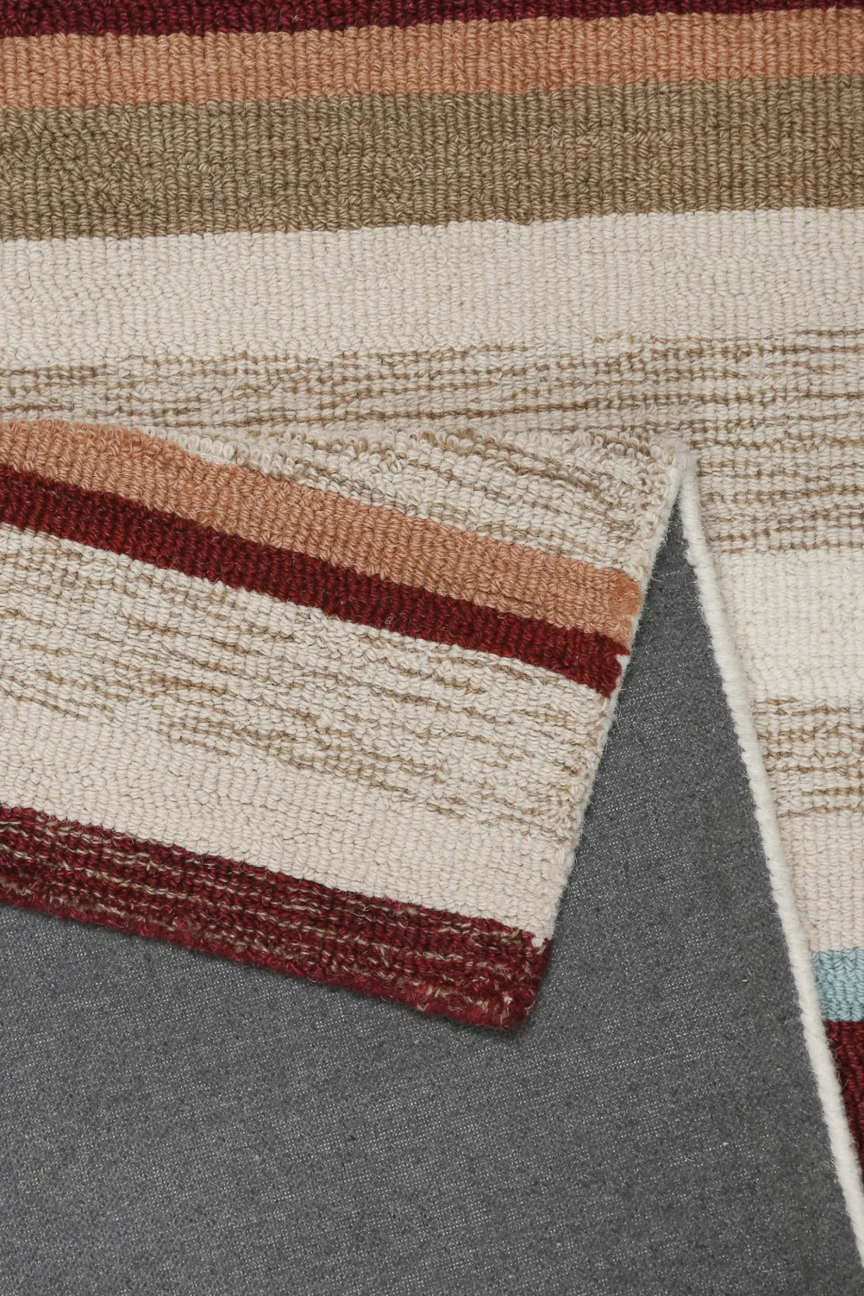 Kurzflorteppich Beige Multi aus Schurwolle "Sally" WECONhome