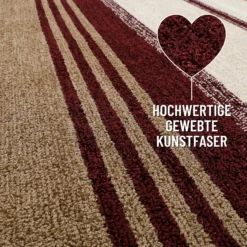Kurzflorteppich Beige Multi