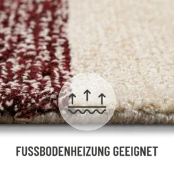 Kurzflorteppich Beige Multi