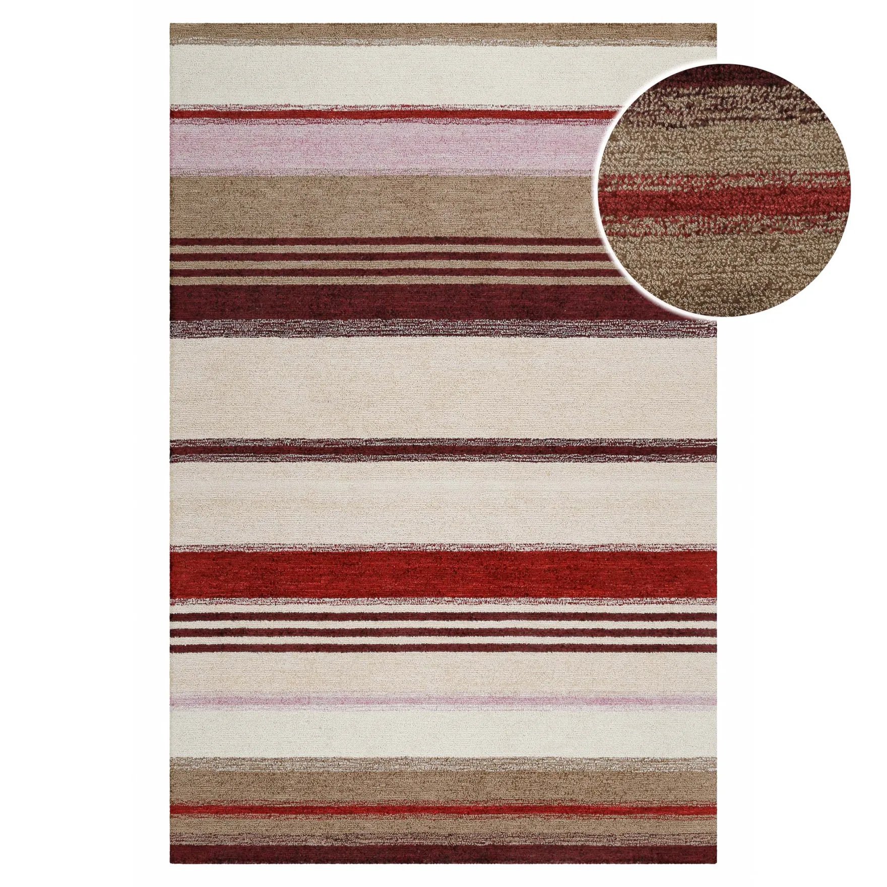Kurzflorteppich Beige Multi "Petrol" WECONhome