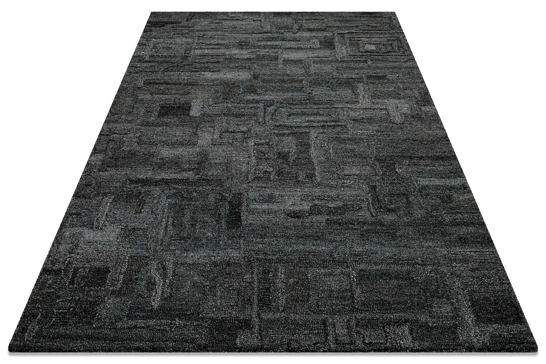 Kurzflor Teppich Blau Grau "Hamptons FORTYTWO" WECONhome