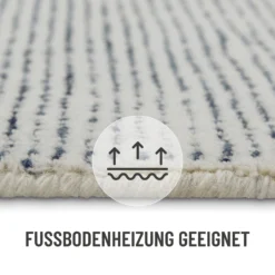 Kurzflor Teppich Blau
