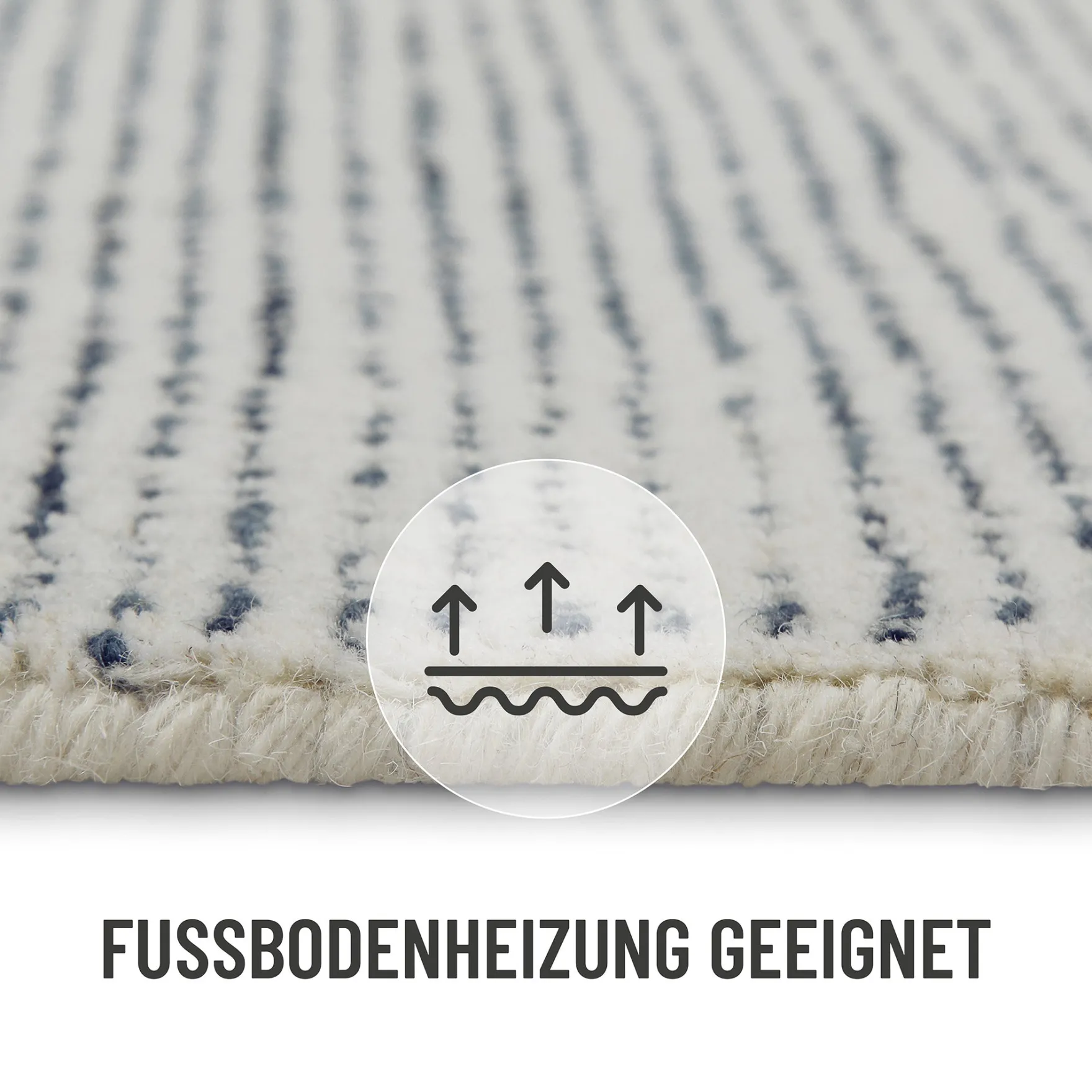 Kurzflor Teppich Blau "Hamptons THIRTYTWO" WECONhome