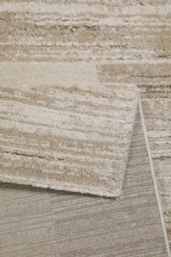 Kurzflor Teppich Creme Beige 
