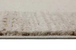 Kurzflor Teppich Creme Beige 