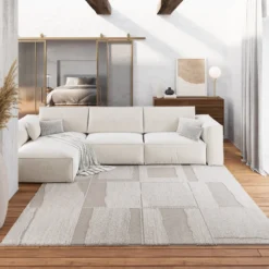 Kurzflor Teppich Creme Beige "Ingvar" WECONhome