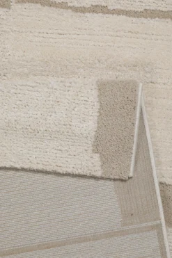 Kurzflor Teppich Creme Beige