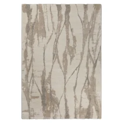 Kurzflor Teppich Creme Beige "Fynn" WECONhome