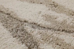 Kurzflor Teppich Creme Beige 