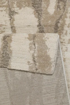 Kurzflor Teppich Creme Beige 