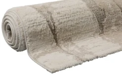 Kurzflor Teppich Creme Beige 