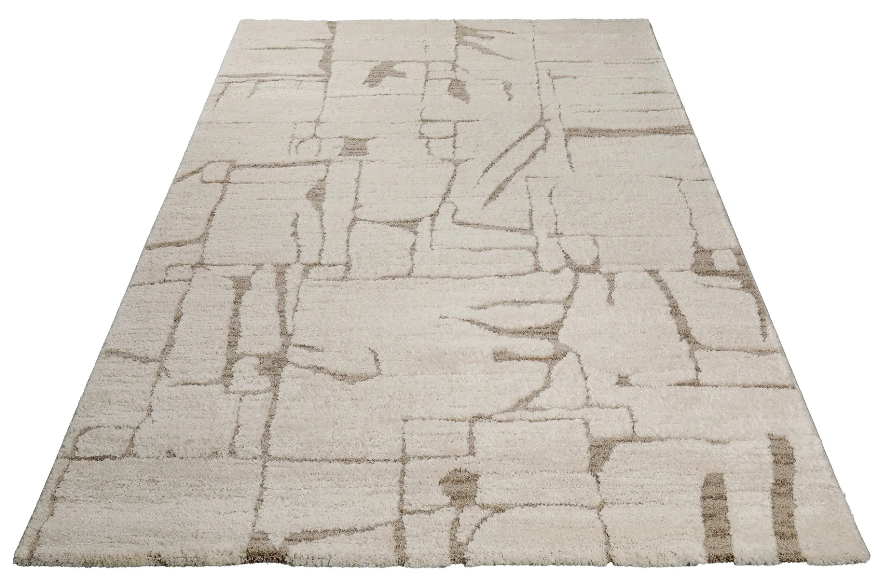 Kurzflor Teppich Creme Beige "Nils" WECONhome