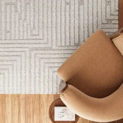 Kurzflor Teppich Creme Beige "Hillmar" WECONhome