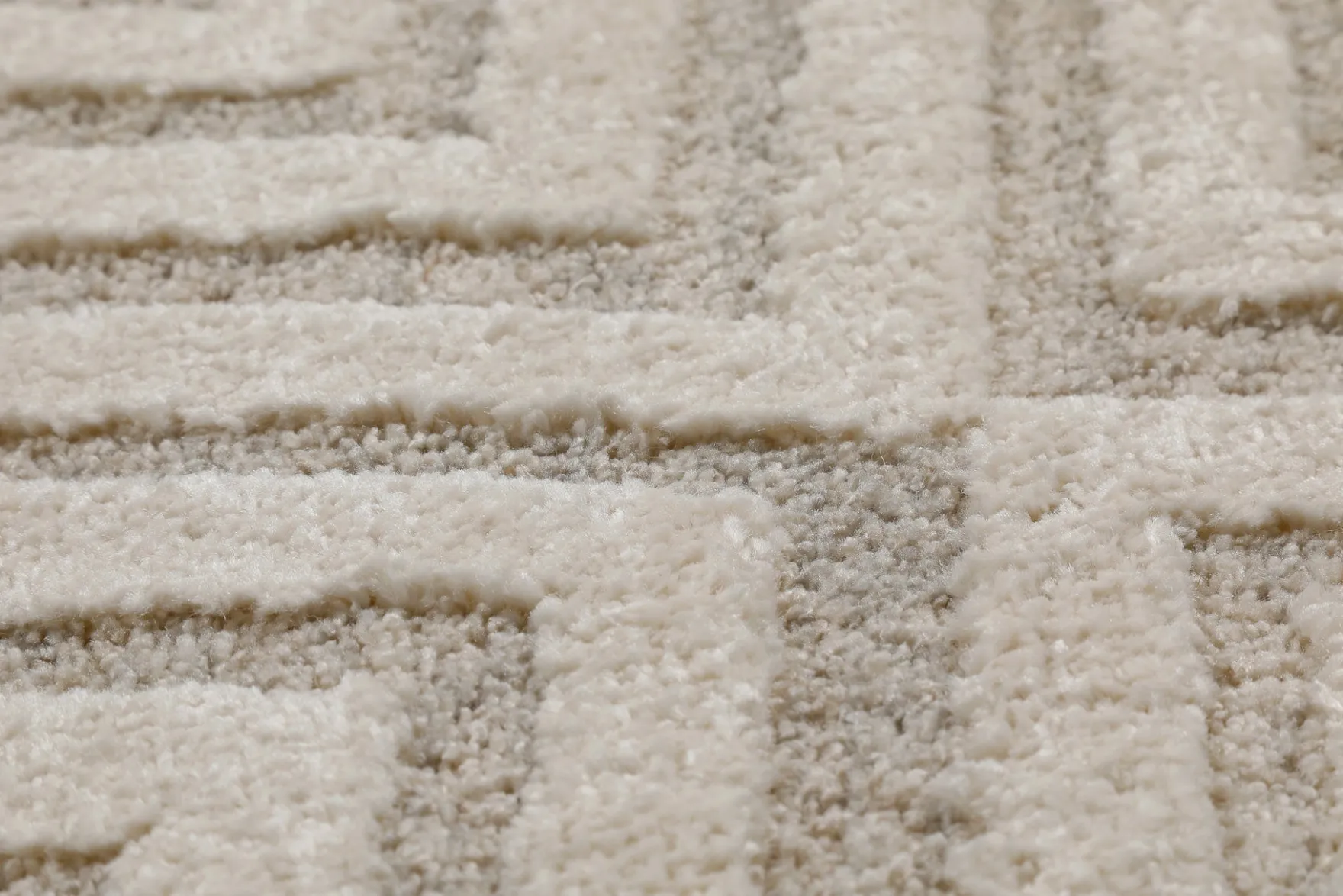 Kurzflor Teppich Creme Beige "Hillmar" WECONhome