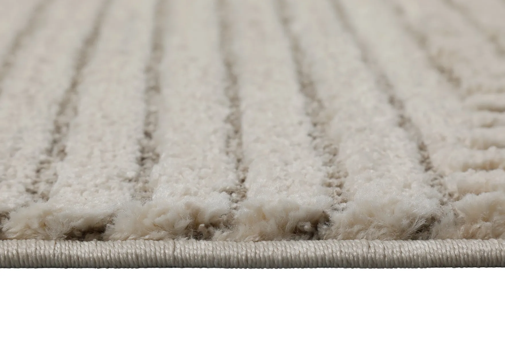 Kurzflor Teppich Creme Beige "Mats" WECONhome