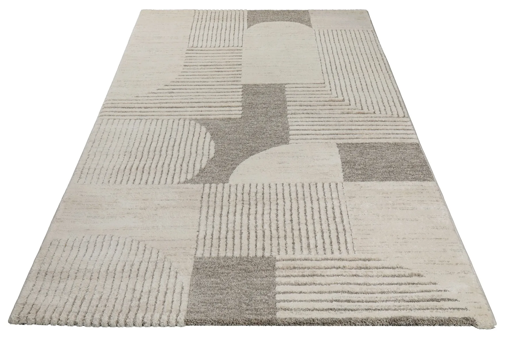 Kurzflor Teppich Creme Beige "Mats" WECONhome