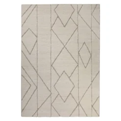 Kurzflor Teppich Creme Beige "Pelle" WECONhome
