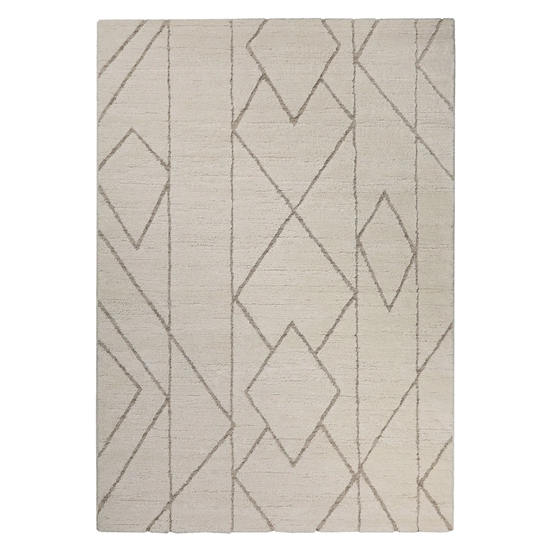 Kurzflor Teppich Creme Beige "Pelle" WECONhome