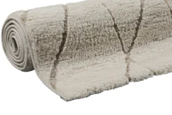 Kurzflor Teppich Creme Beige