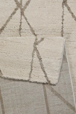 Kurzflor Teppich Creme Beige