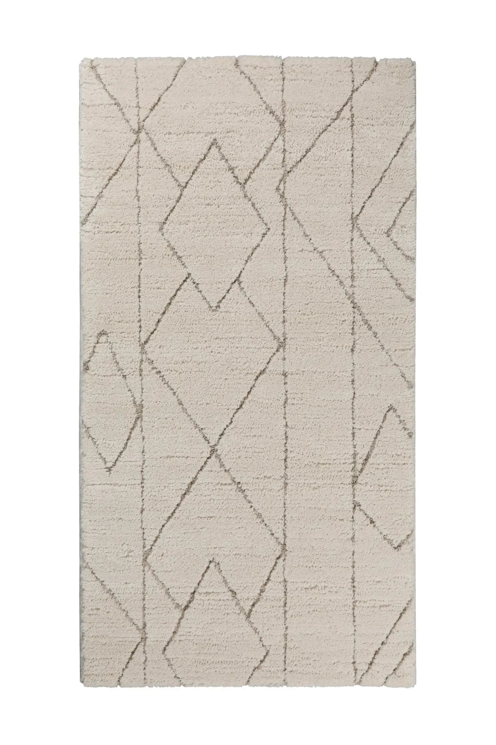 Kurzflor Teppich Creme Beige "Pelle" WECONhome