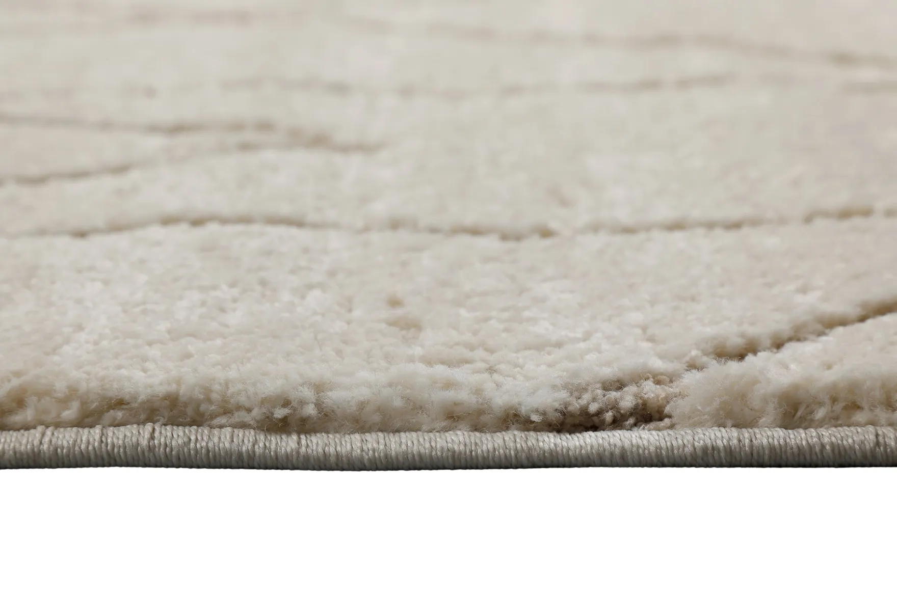 Kurzflor Teppich Creme Beige "Pelle" WECONhome