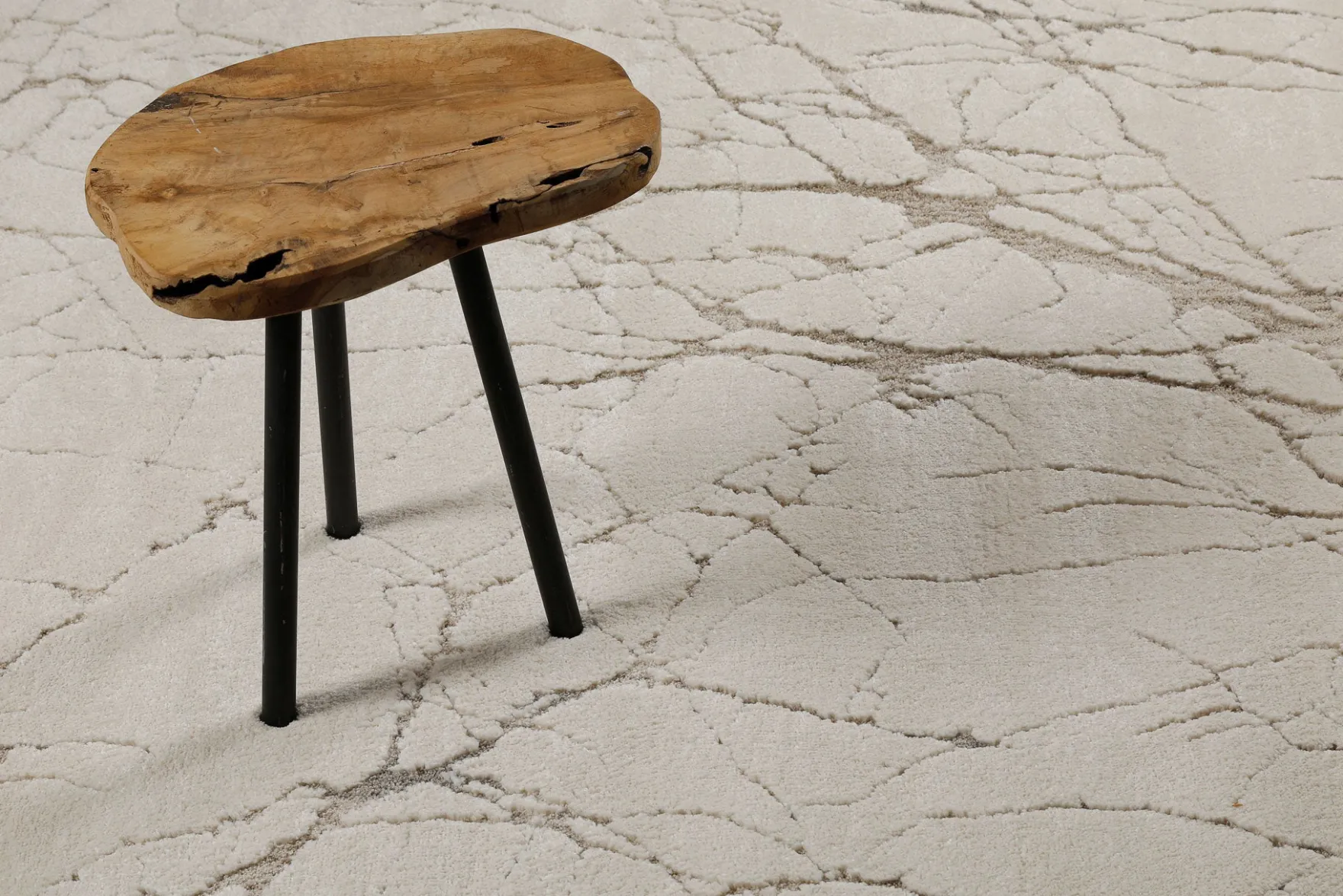 Kurzflor Teppich Creme Beige "Linus" WECONhome