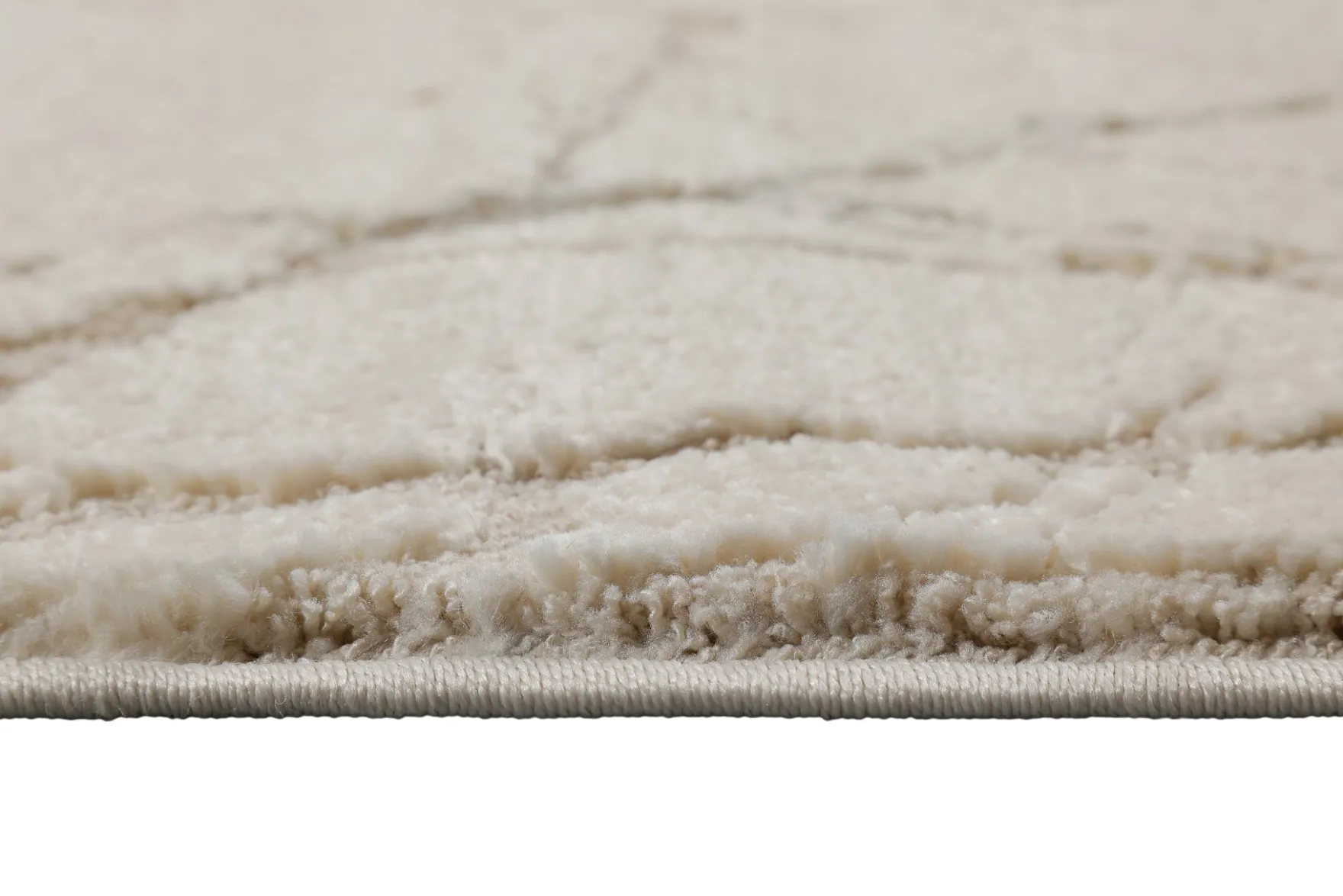 Kurzflor Teppich Creme Beige "Linus" WECONhome