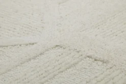 Kurzflor Teppich Creme Weiß aus Schurwolle "Hamptons FIFTEEN" WECONhome