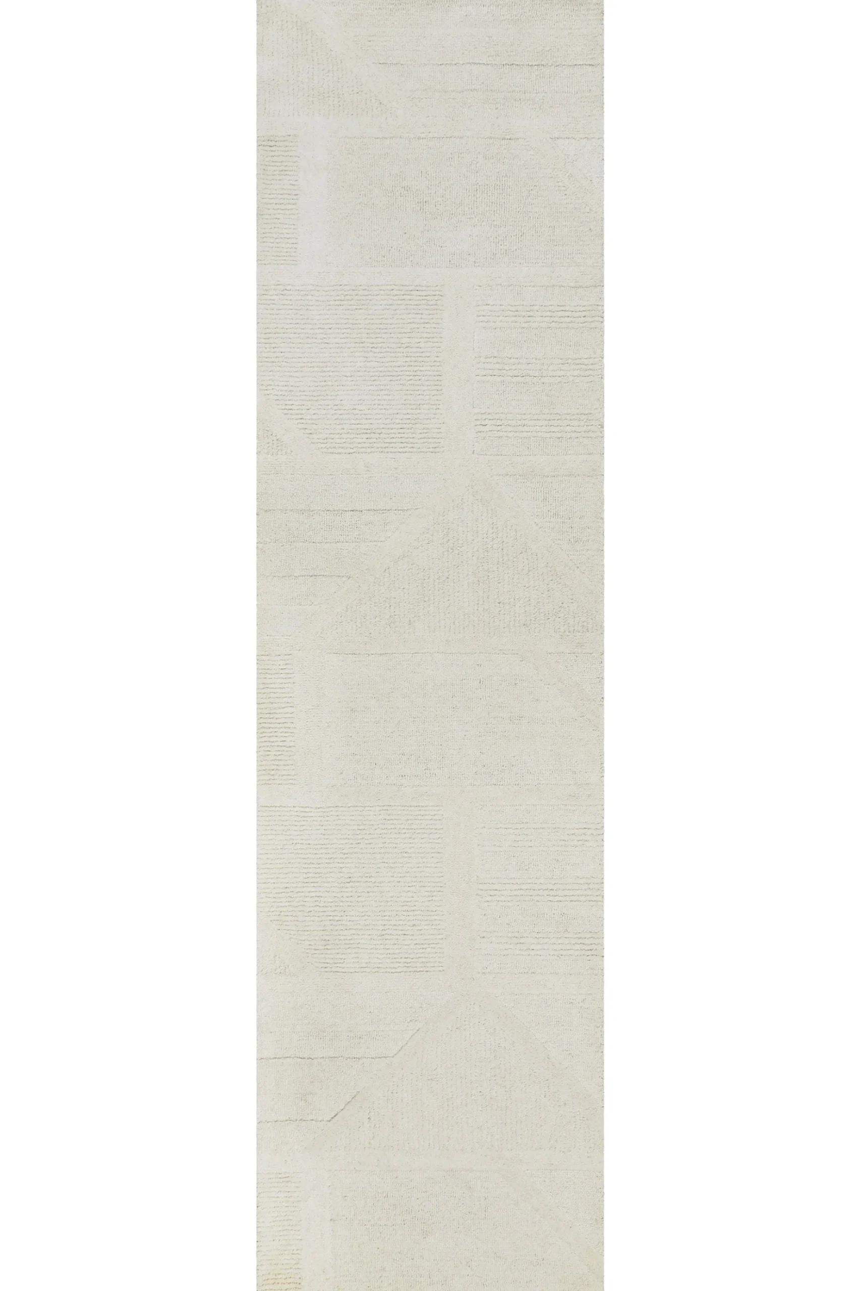 Kurzflor Teppich Creme Weiß aus Schurwolle "Hamptons FIFTEEN" WECONhome