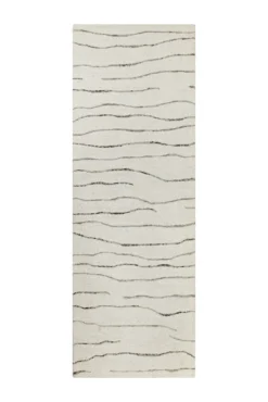 Kurzflor Teppich Creme Weiß aus Schurwolle "Hamptons ELEVEN" WECONhome