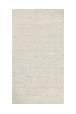 Kurzflor Teppich Creme Weiß 