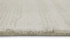 Kurzflor Teppich Creme Weiß
