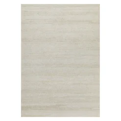 Kurzflor Teppich Creme Weiß