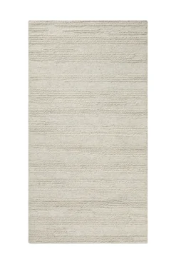 Kurzflor Teppich Creme Weiß