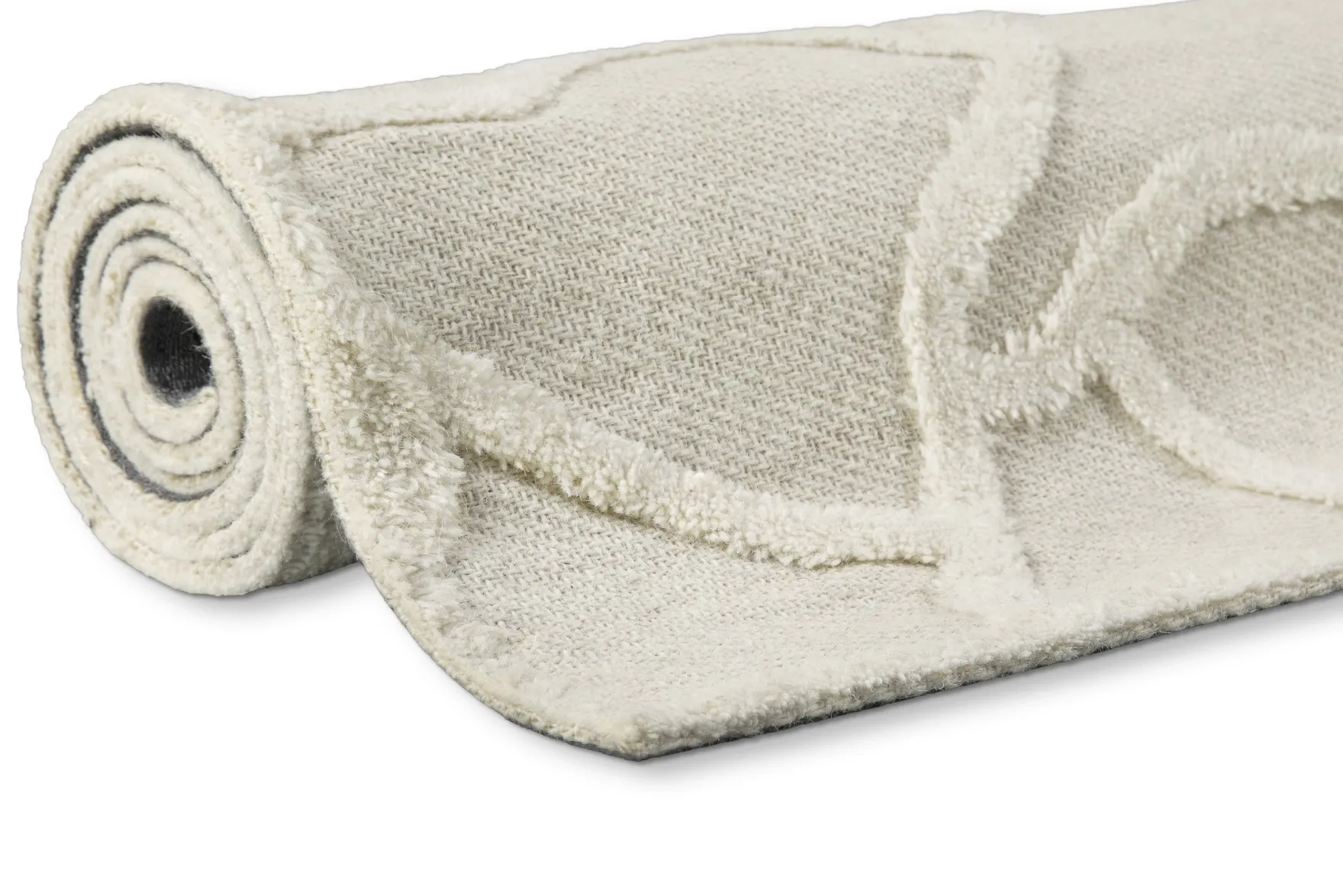 Kurzflor Teppich Creme Weiß "Hamptons TWENTYSIX" WECONhome
