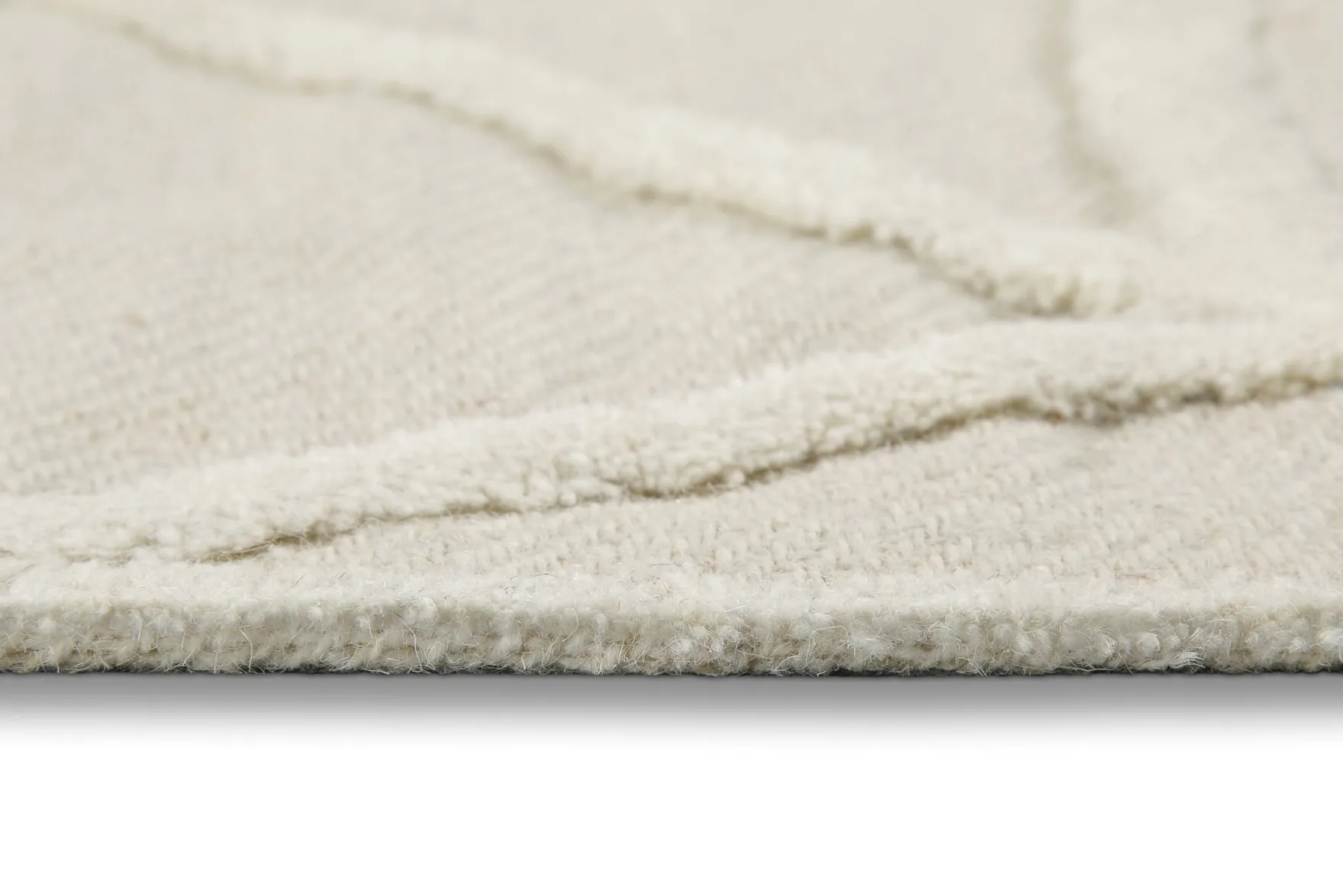 Kurzflor Teppich Creme Weiß "Hamptons TWENTYSIX" WECONhome