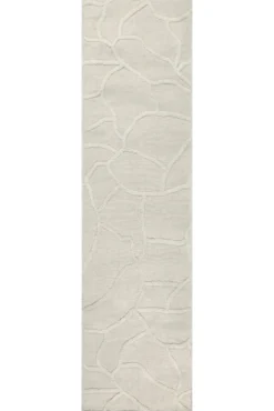Kurzflor Teppich Creme Weiß