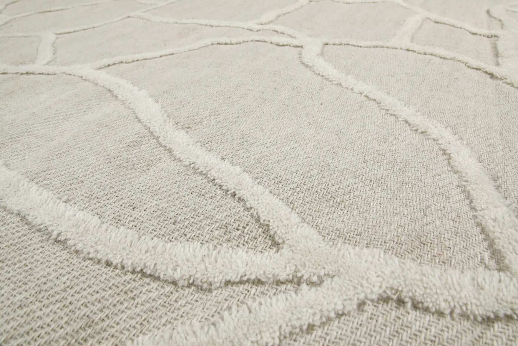 Kurzflor Teppich Creme Weiß "Hamptons TWENTYSIX" WECONhome