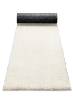 Kurzflorteppich Creme Weiß