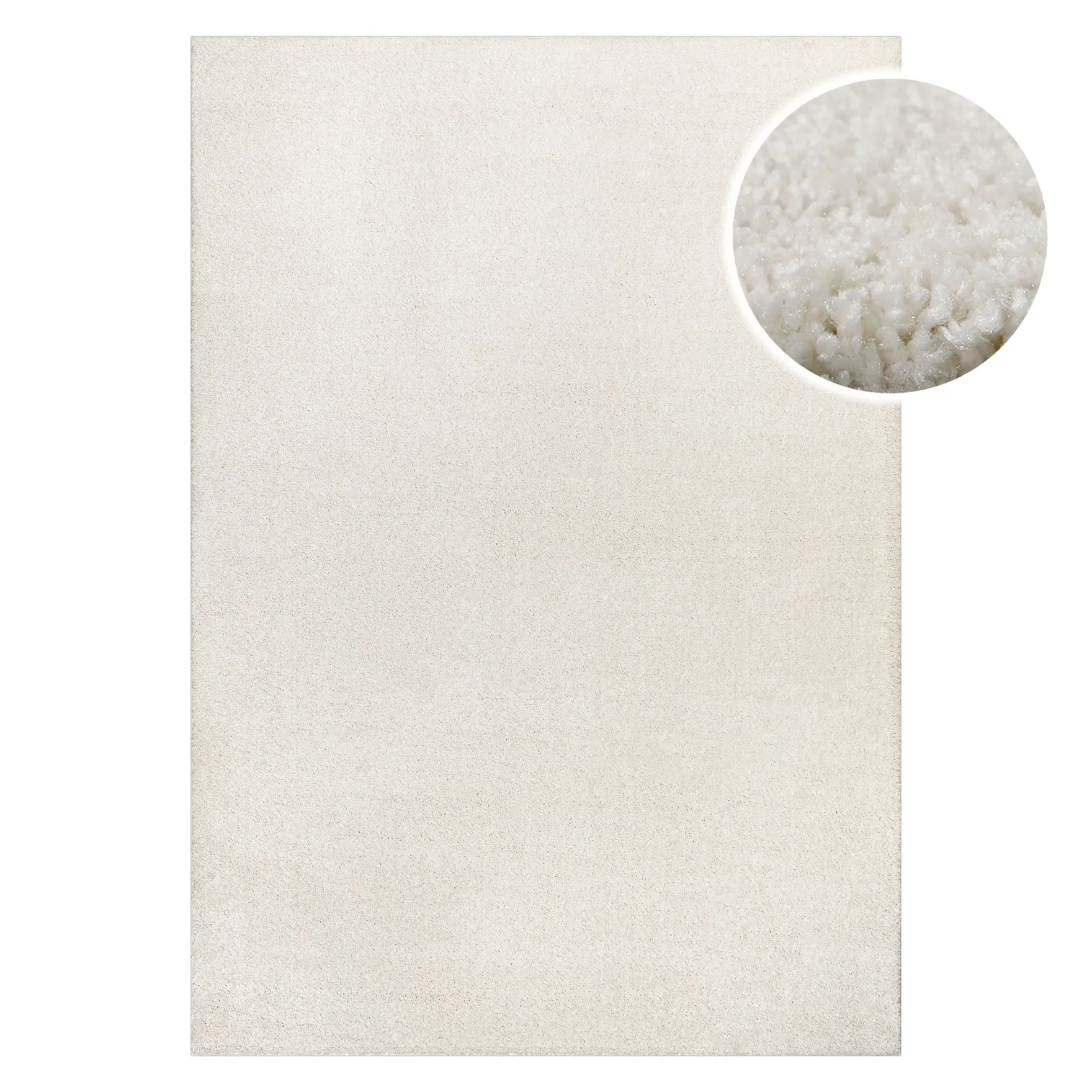 Kurzflorteppich Creme Weiß "Nova" WECONhome Basics