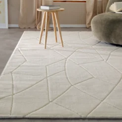 Kurzflorteppich Creme Weiß "Unplugged" WECONhome