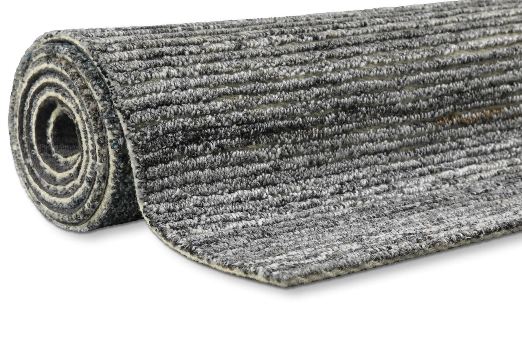 Kurzflor Teppich Grau Blau meliert "Hamptons TWENTYFOUR" WECONhome