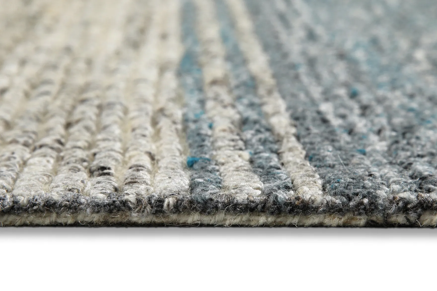 Kurzflor Teppich Grau Blau meliert "Hamptons TWENTYFOUR" WECONhome