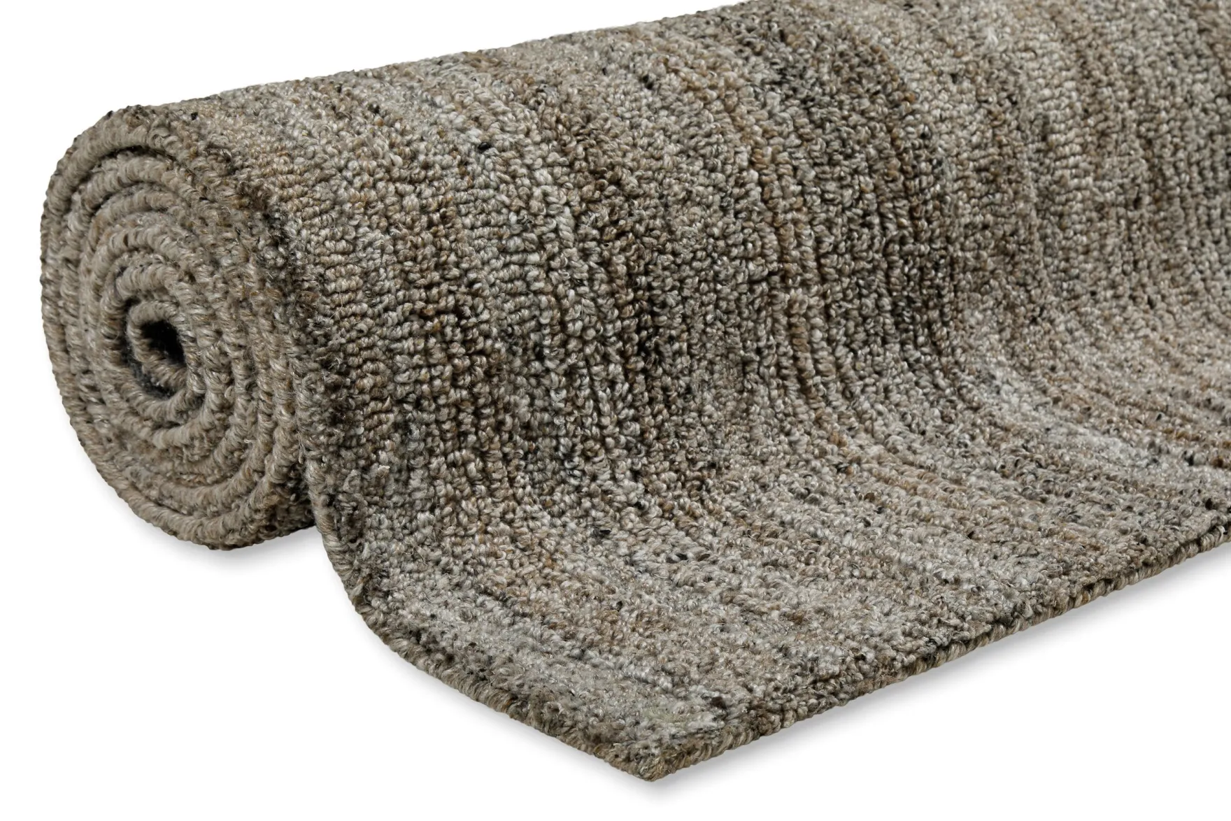 Kurzflor Teppich Grau Braun meliert "Hamptons EIGHTEEN" WECONhome