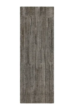 Kurzflor Teppich Grau Braun meliert